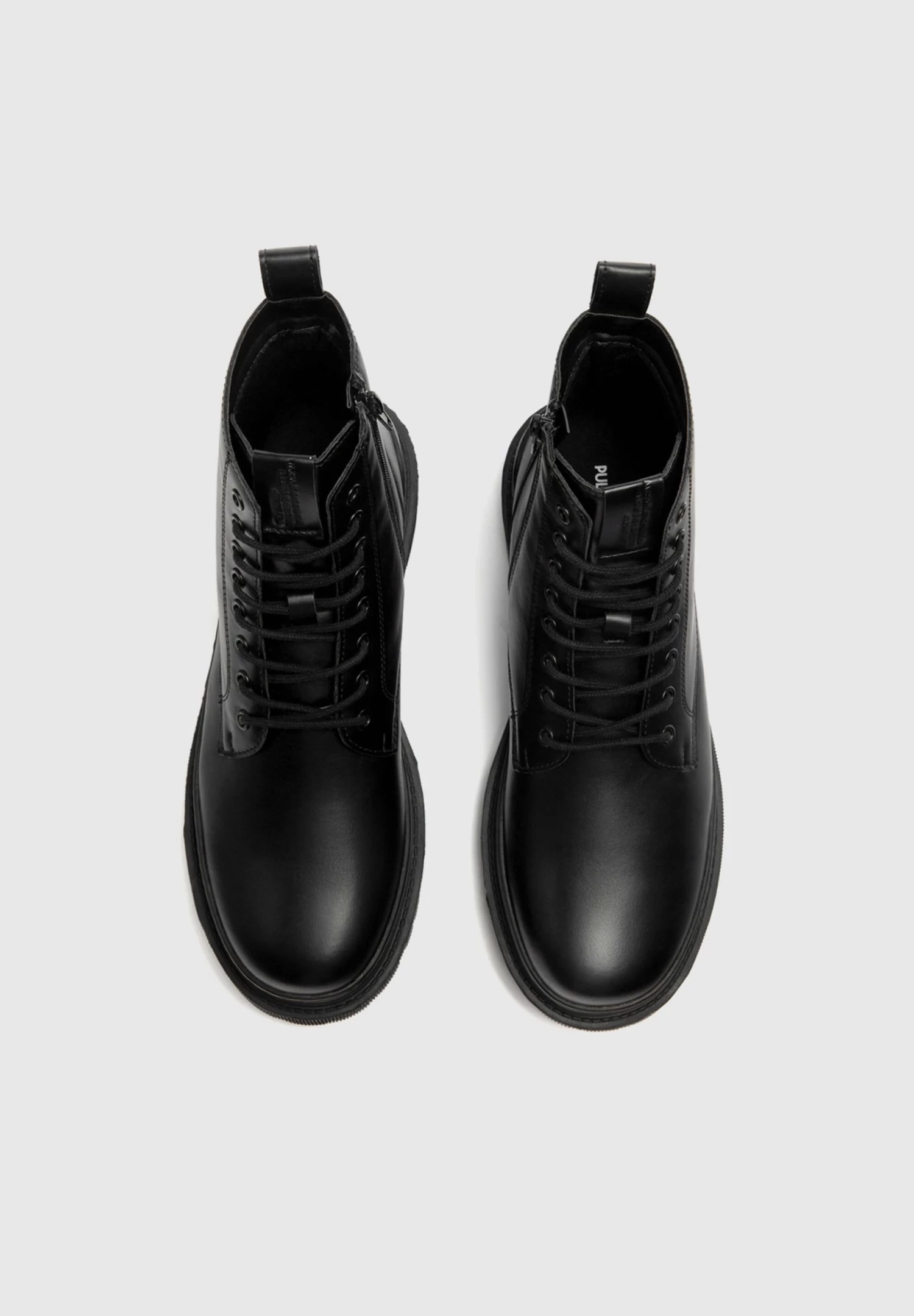 PULL & BEAR Veterboots - Black 3 PULL & BEAR Veterboots - Black - Afbeelding 3