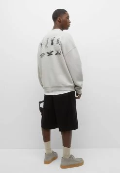 PULL & BEAR Insect - Sweater - White -PULL BEAR Winkel a8cacfd3b7304d5bbecc168b731fdc39