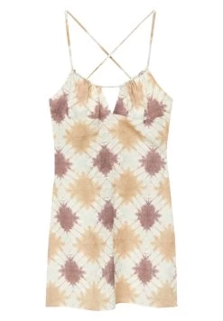 PULL & BEAR Printed - Short - Jurk - Mustard Yellow -PULL BEAR Winkel a8d773a6b0d44d809ade4e458824a058