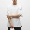 PULL & BEAR Heavy Weight - T-Shirt Basic - White