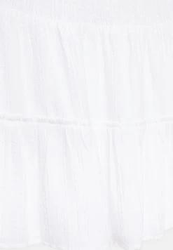 PULL & BEAR With Shirring And Ruffles - A-Lijn Rok - White -PULL BEAR Winkel a9cbd948f78e4e76b22d59f4e4eab48a