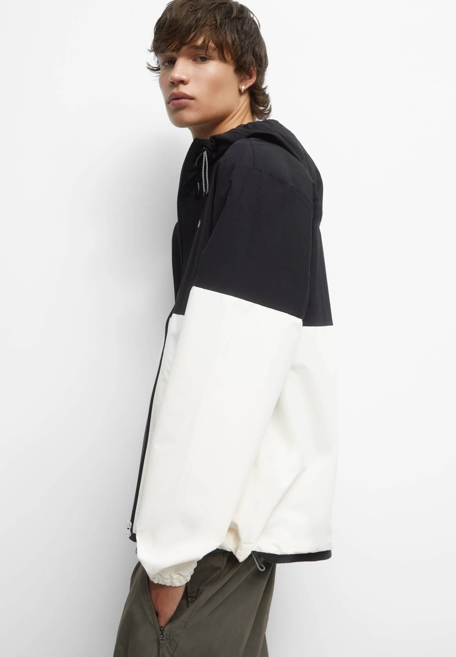 PULL & BEAR Block - Regenjas - White 5 PULL & BEAR Block - Regenjas - White - Afbeelding 5