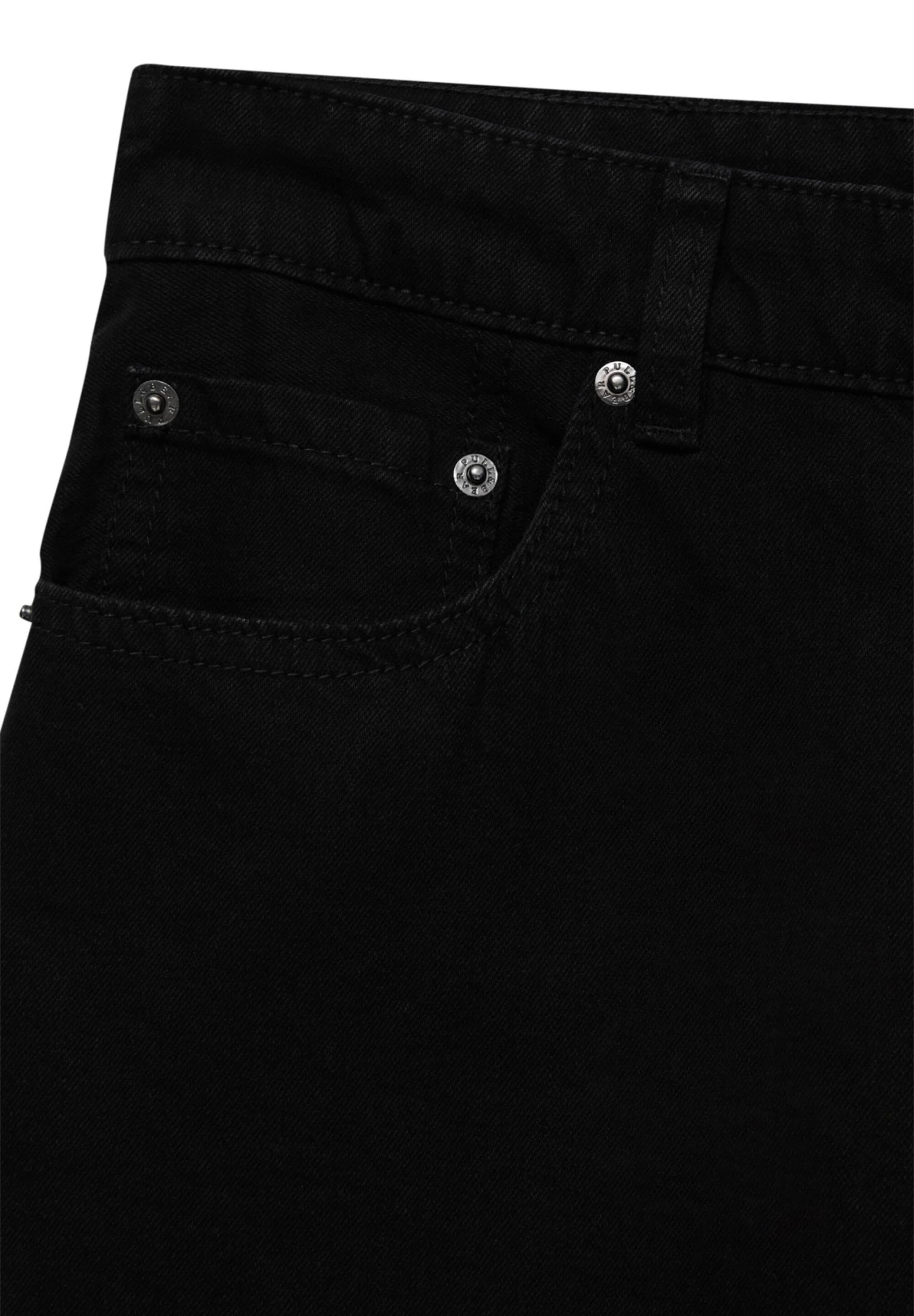 PULL & BEAR Bermuda With Turn-Up Hems - Jeansshort - Black 8 PULL & BEAR Bermuda With Turn-Up Hems - Jeansshort - Black - Afbeelding 8