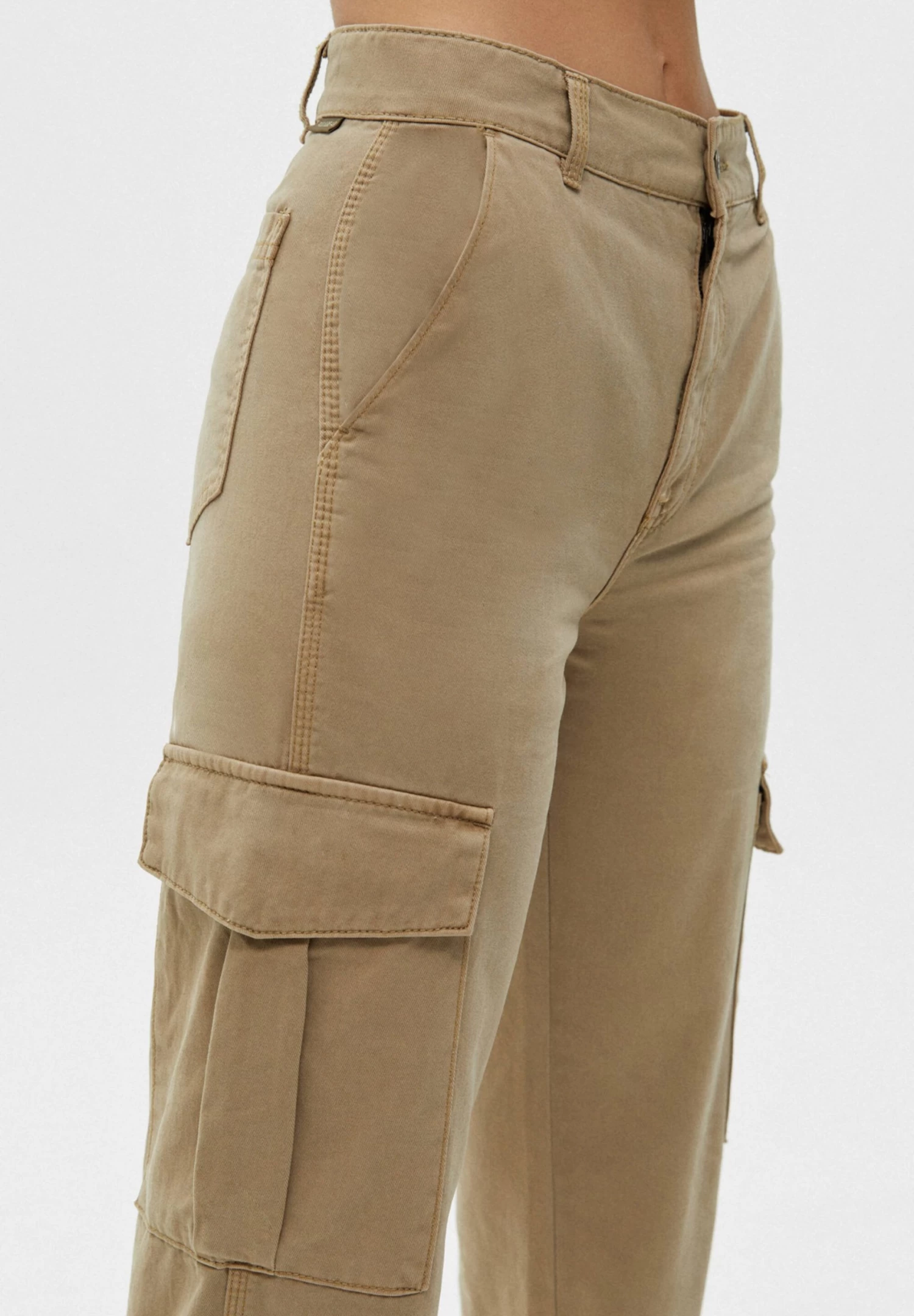 PULL & BEAR Cargobroek - Beige 4 PULL & BEAR Cargobroek - Beige - Afbeelding 4