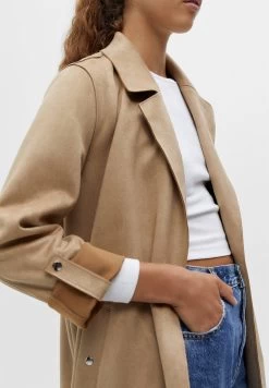 PULL & BEAR Jacket - Mantel - Beige -PULL BEAR Winkel ac445de8007b48f6a1dcada94a3eff2d