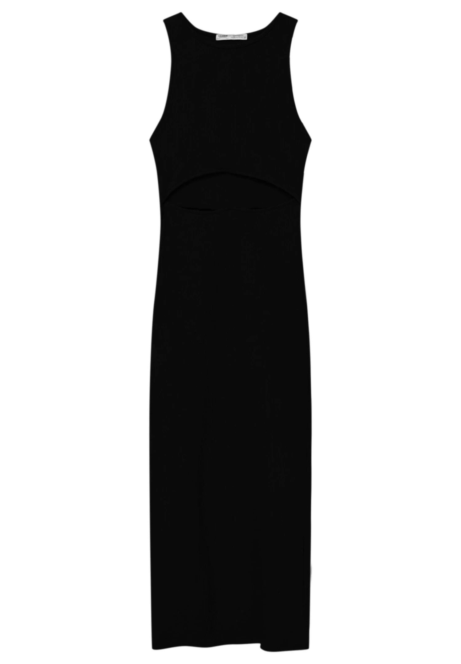 PULL & BEAR Long Cut Out - Etui-Jurk - Black 5 PULL & BEAR Long Cut Out - Etui-Jurk - Black - Afbeelding 5