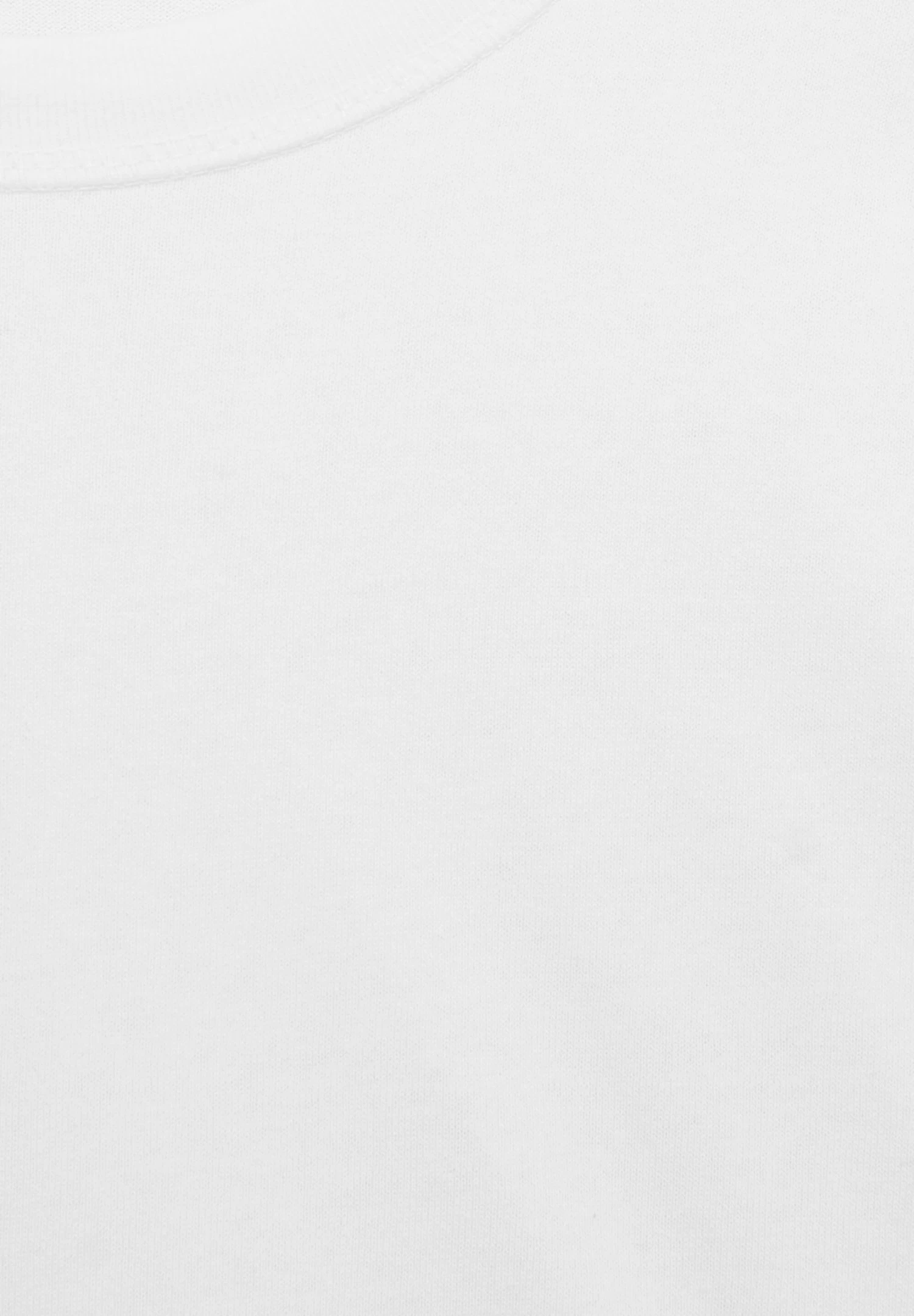 PULL & BEAR Heavy Weight - T-Shirt Basic - White 6 PULL & BEAR Heavy Weight - T-Shirt Basic - White - Afbeelding 6