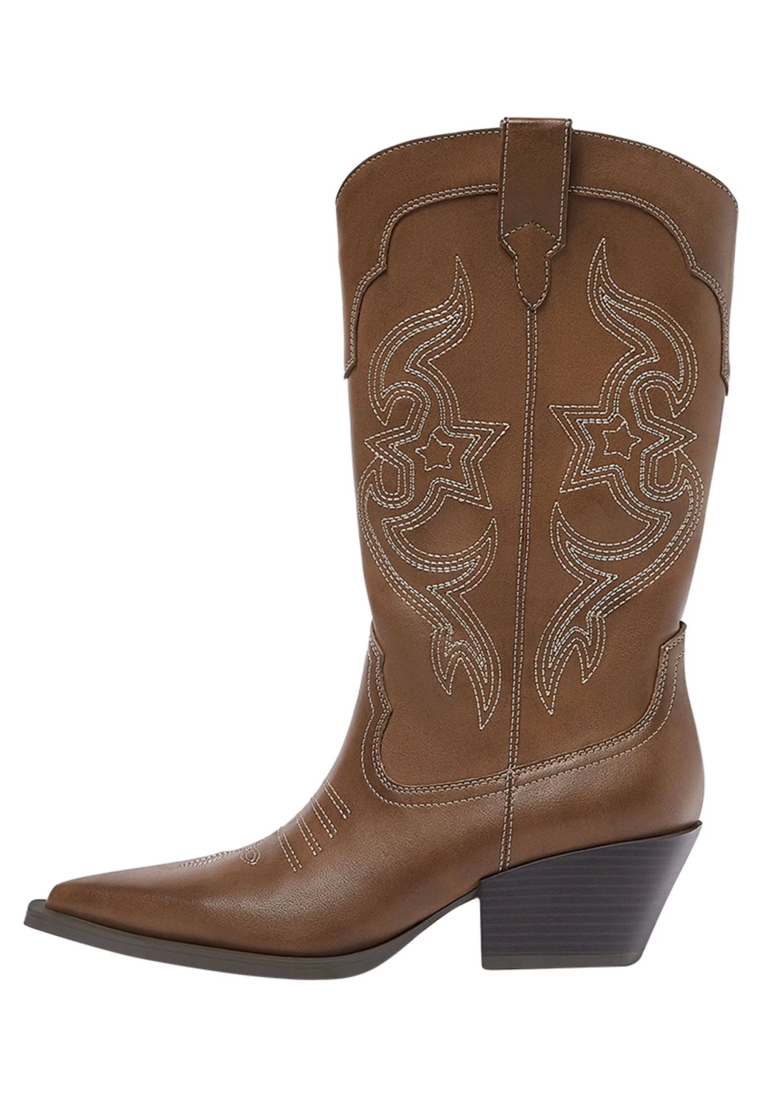 PULL & BEAR Mit Stickereien - Cowboy-/Bikerlaarzen - Brown 2 PULL & BEAR Mit Stickereien - Cowboy-/Bikerlaarzen - Brown - Afbeelding 2