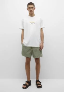 PULL & BEAR Basic With Elastic Waistband - Zwemshorts - Dark Green -PULL BEAR Winkel ae319cd5e4c246c8b027102361aafc33