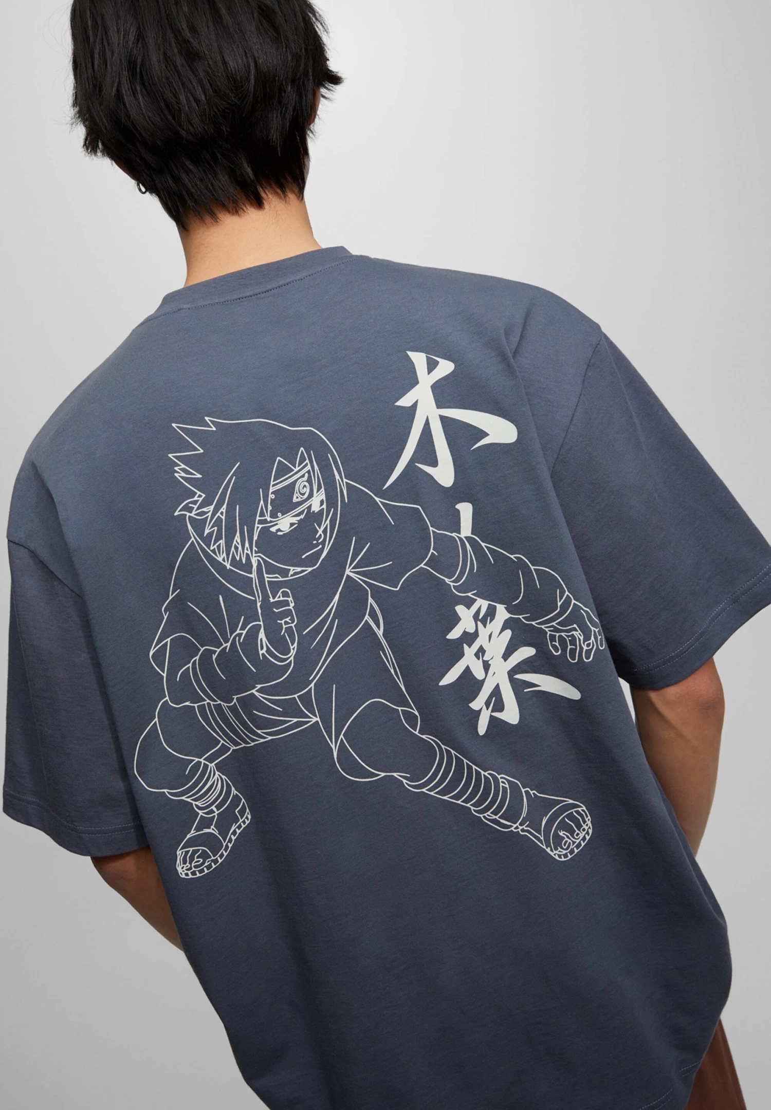 PULL & BEAR T-Shirt Print - Light Grey 5 PULL & BEAR T-Shirt Print - Light Grey - Afbeelding 5