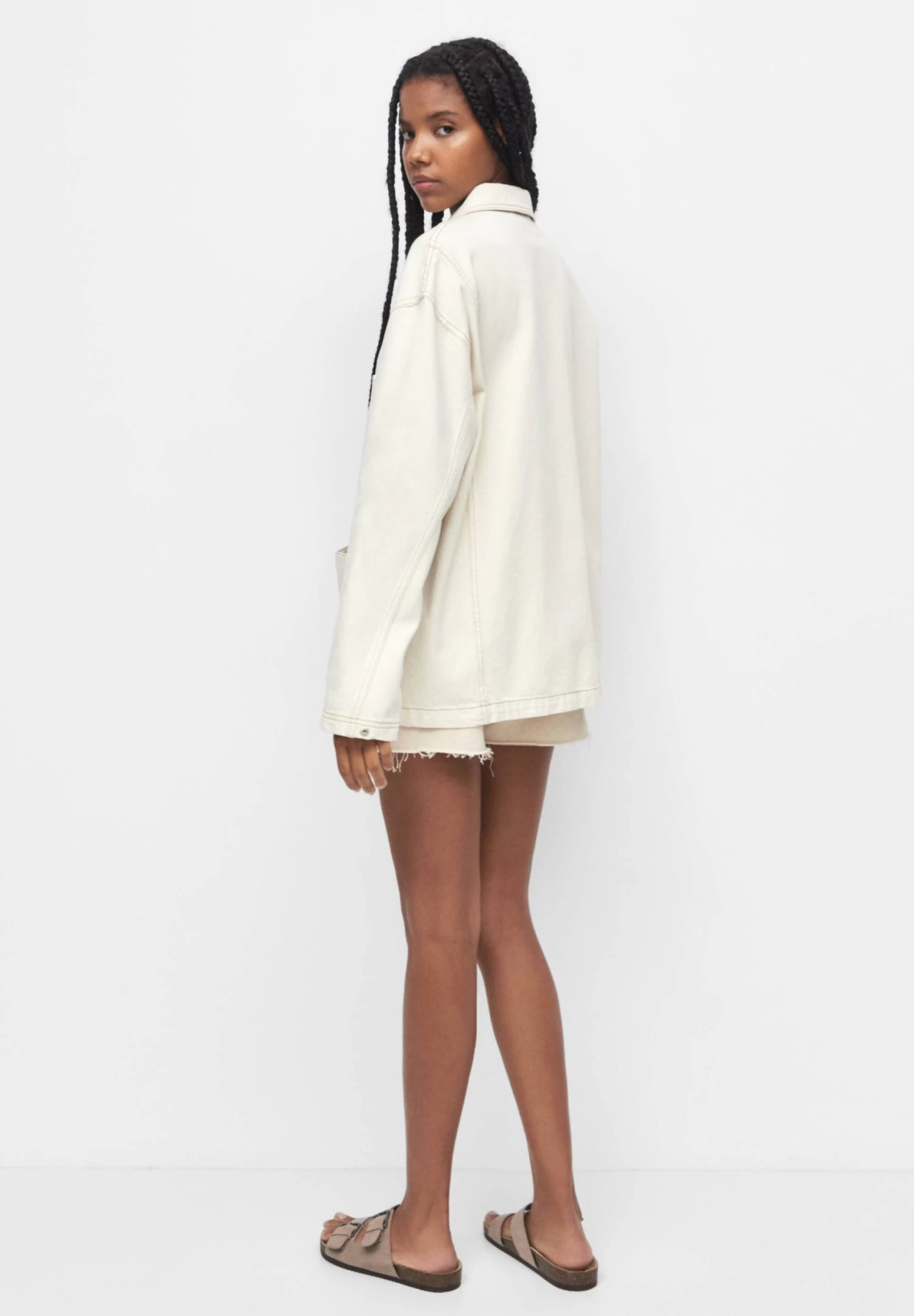 PULL & BEAR Worker - Lichte Jas - Beige 3 PULL & BEAR Worker - Lichte Jas - Beige - Afbeelding 3