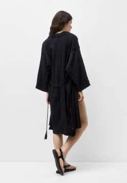 PULL & BEAR Long Kimono - Lichte Jas - Black -PULL BEAR Winkel b0083ceabec242378a1c59174b031793