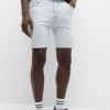 PULL & BEAR Jeansshort - Stone Blue Denim