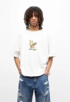 PULL & BEAR The Offspring - T-Shirt Print - White -PULL BEAR Winkel b1511bb37162411f8b906b1b37f29541