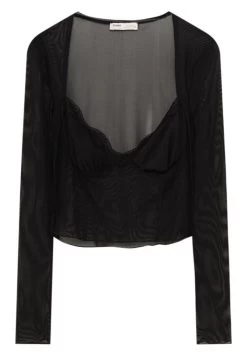 PULL & BEAR Trimmed- Blouse - Black -PULL BEAR Winkel b16877e4f9a9463b917606e545029f62