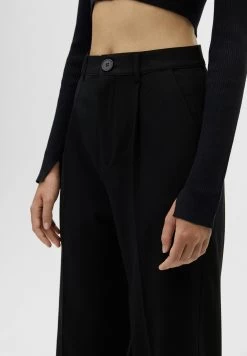 PULL & BEAR Flowing - Broek - Black -PULL BEAR Winkel b1c77164f193458797fe1dd54f0d6969