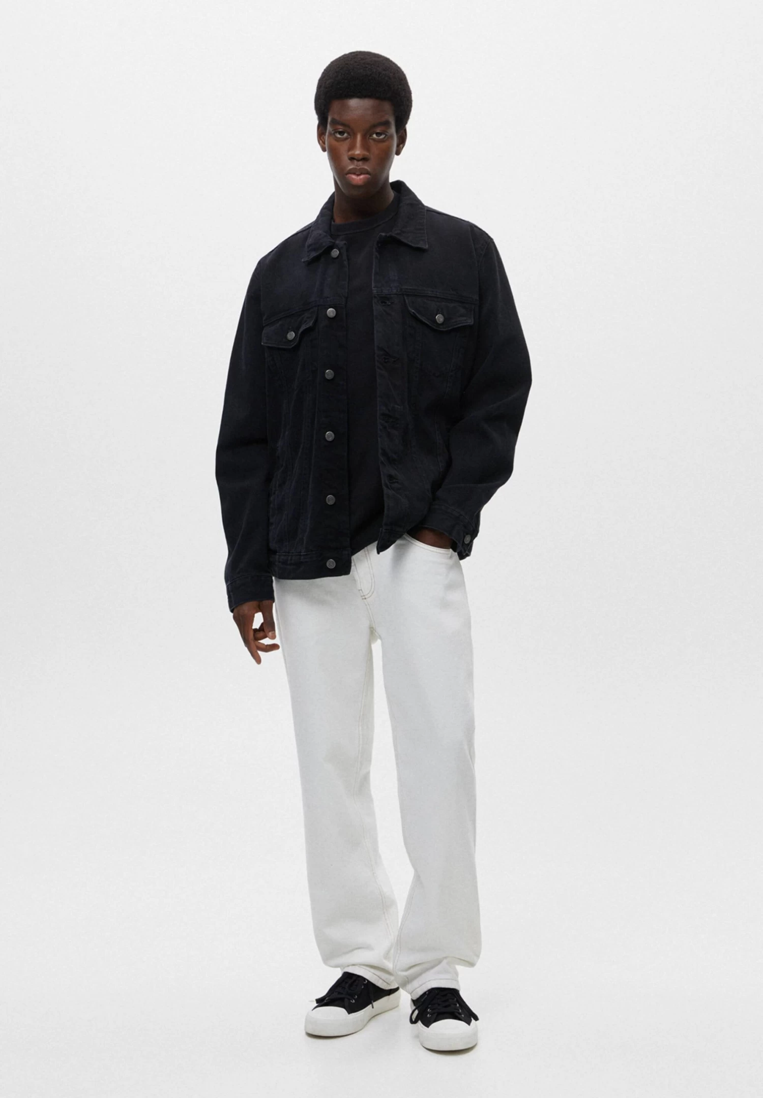 PULL & BEAR Wide - Relaxed Fit Jeans - White 2 PULL & BEAR Wide - Relaxed Fit Jeans - White - Afbeelding 2