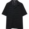PULL & BEAR Striped - Overhemd - Mottled Black