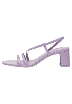 PULL & BEAR Absatz Mit Gekreuzten Riemen - Sandalen - Lilac