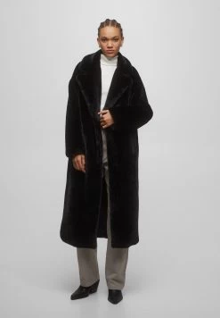 PULL & BEAR Mantel - Mottled Black