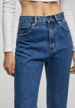 PULL & BEAR Mom Fit - Jeans Tapered Fit - Dark-Blue Denim -PULL BEAR Winkel b48fcde1b1754392aba6994077f7ba74