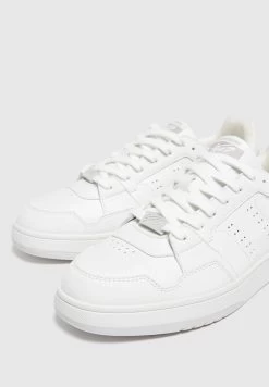 PULL & BEAR Casual Stwd - Sneakers Laag - White -PULL BEAR Winkel b4ac3108cdb440e899f018bd7616a18a
