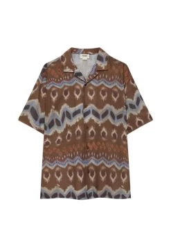 PULL & BEAR Print Short Sleeve - Overhemd - Brown -PULL BEAR Winkel b52792876b134688b0e41c2f64d5c0cf