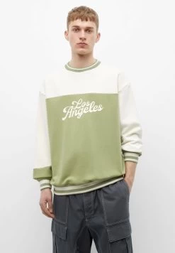 PULL & BEAR Round Neck Stwd - Sweater - Green