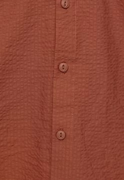 PULL & BEAR Short Sleeve Seersucker - Overhemd - Red -PULL BEAR Winkel b721e2e5e69049a0806892e712681c2a