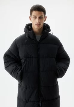 PULL & BEAR Basic- Winterjas - Mottled Black -PULL BEAR Winkel b7587463103f4f46b80fc8d7db97f76e