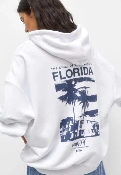 PULL & BEAR Hoodie - White -PULL BEAR Winkel b779fd69849b45cf8fb8c44c865105b0