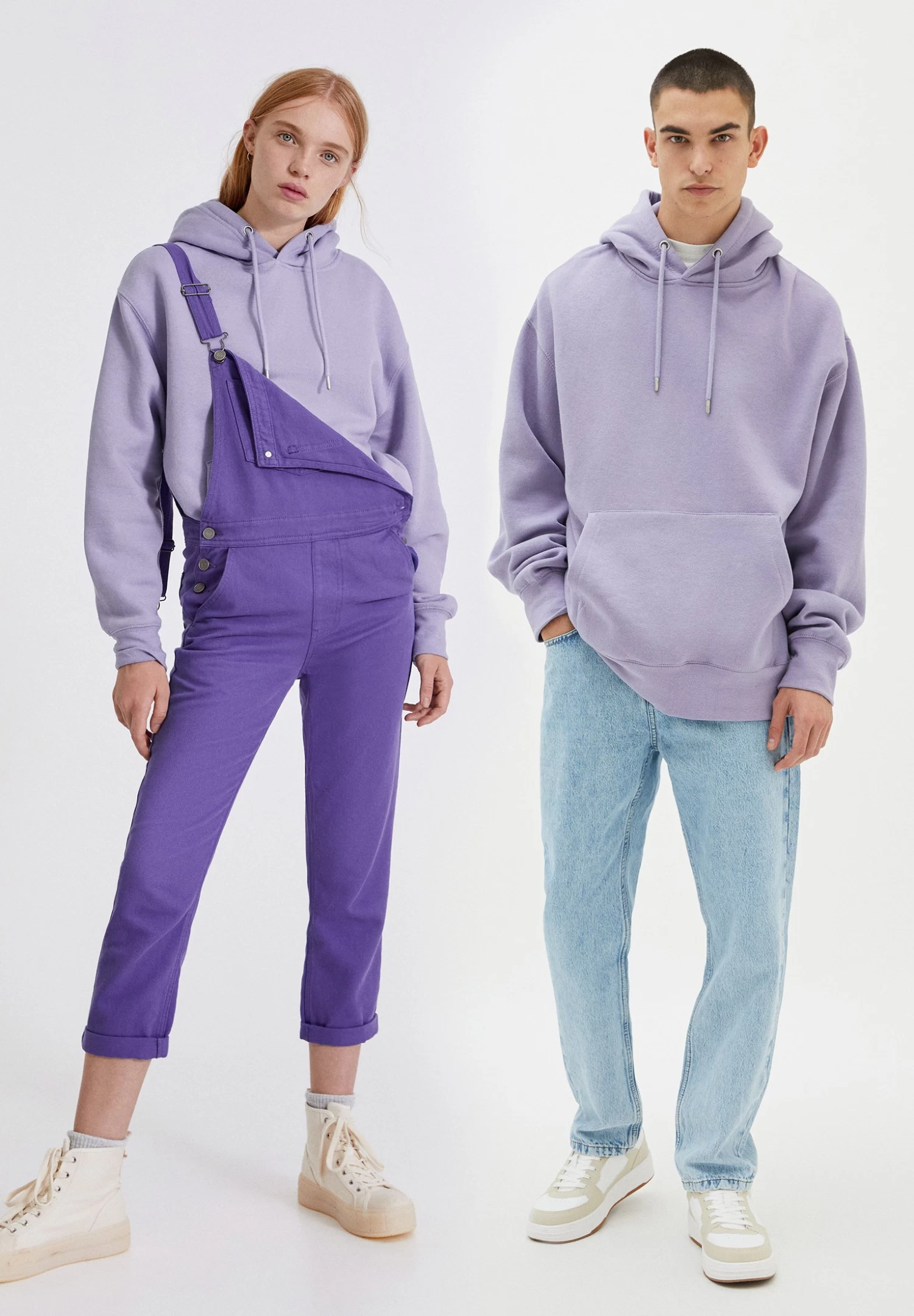 PULL & BEAR Hoodie - Mauve 1 PULL & BEAR Hoodie - Mauve