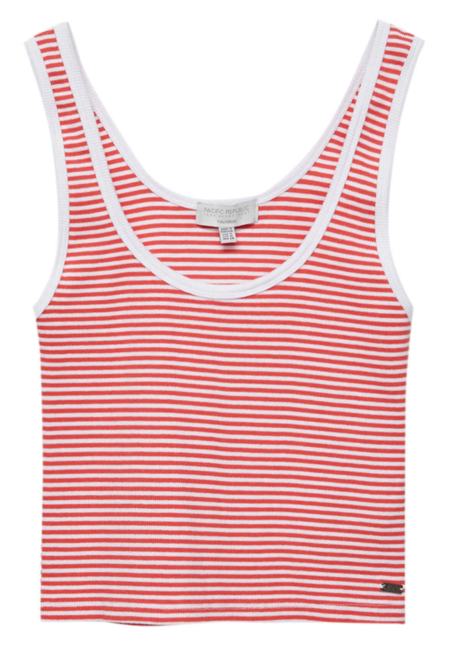 PULL & BEAR Striped - Tank - Top - Red 5 PULL & BEAR Striped - Tank - Top - Red - Afbeelding 5