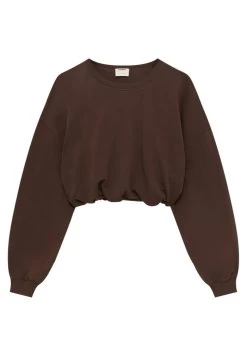 PULL & BEAR Cropped With Elastic Hem - Sweater - Mottled Brown 12 PULL & BEAR Cropped With Elastic Hem - Sweater - Mottled Brown -PULL BEAR Winkel b914cd2a805843fe9f3a459a7dcac590