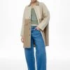 PULL & BEAR Two-Tone - Halflange Jas - Camel