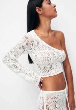 PULL & BEAR Asymmetric - Trui - Beige -PULL BEAR Winkel ba5114e63f5c4fb799ba35793b3cc354