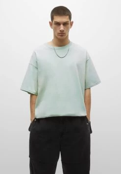 PULL & BEAR Heavy Weight - T-Shirt Basic - Green