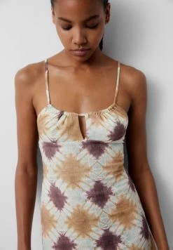 PULL & BEAR Printed - Short - Jurk - Mustard Yellow -PULL BEAR Winkel ba9a45ed329a4925a88327283af91046