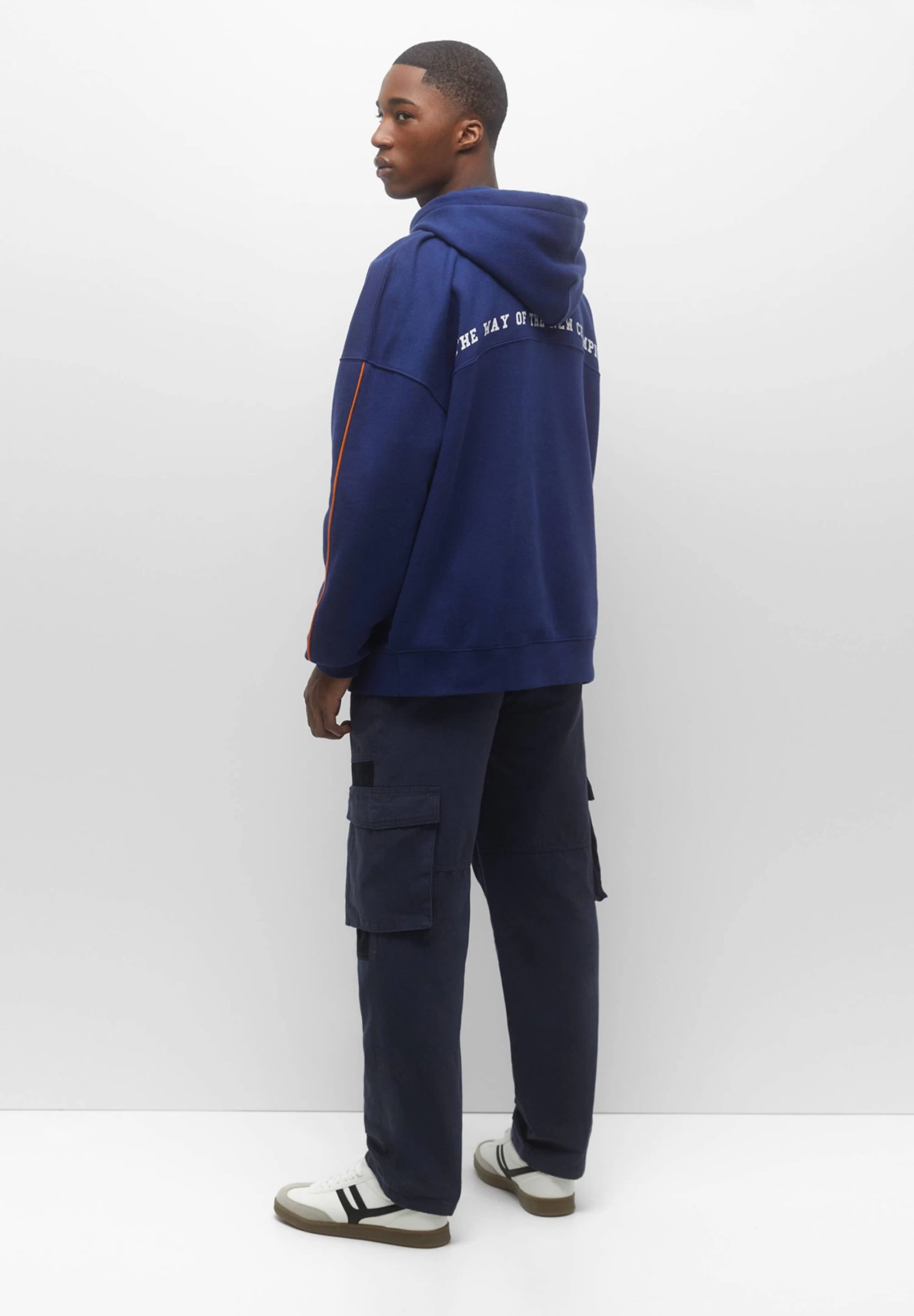 PULL & BEAR Stwd- Hoodie - Blue 3 PULL & BEAR Stwd- Hoodie - Blue - Afbeelding 3