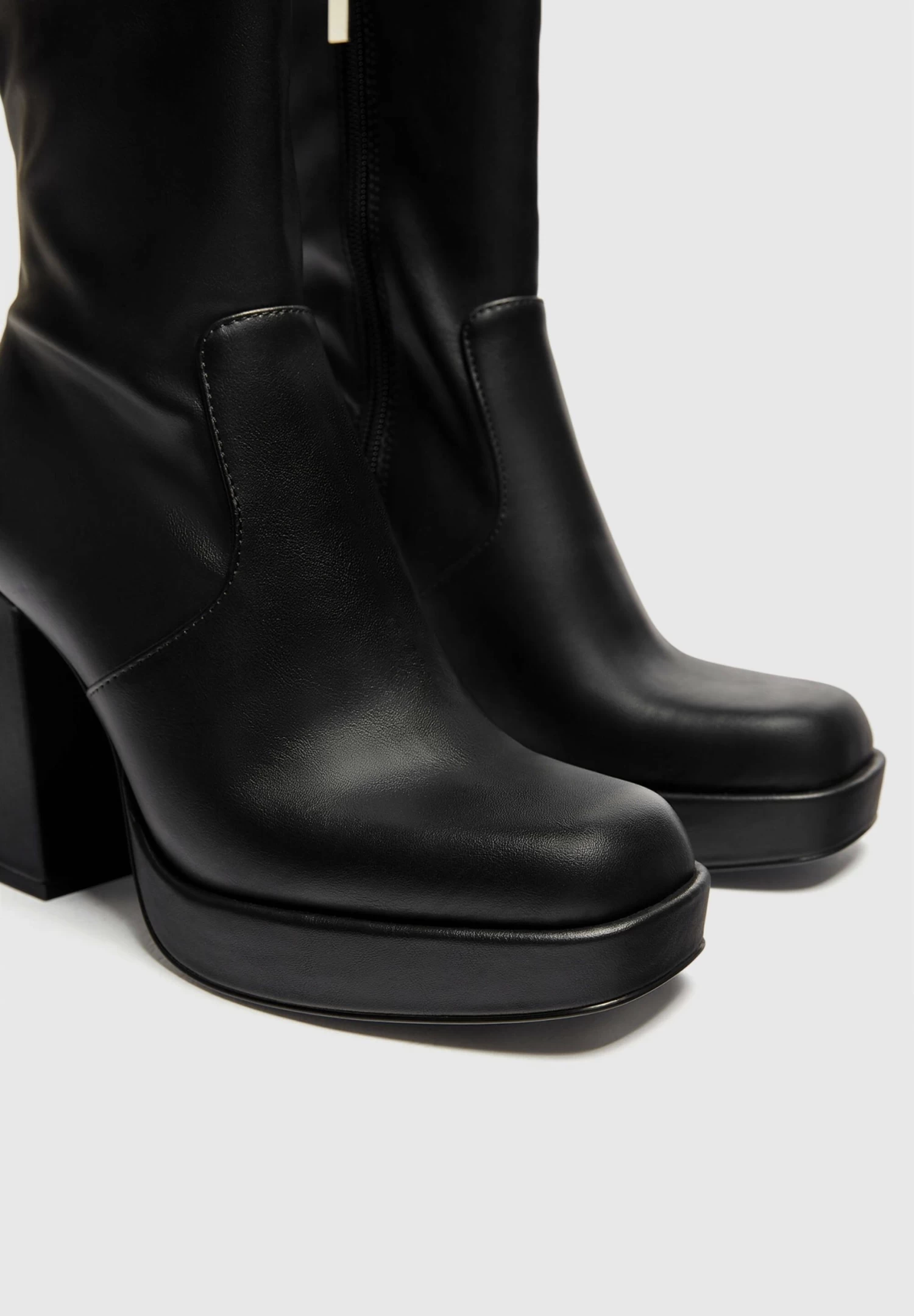 PULL & BEAR Stretch - Enkellaarsjes Met Hoge Hak - Black 6 PULL & BEAR Stretch - Enkellaarsjes Met Hoge Hak - Black - Afbeelding 6