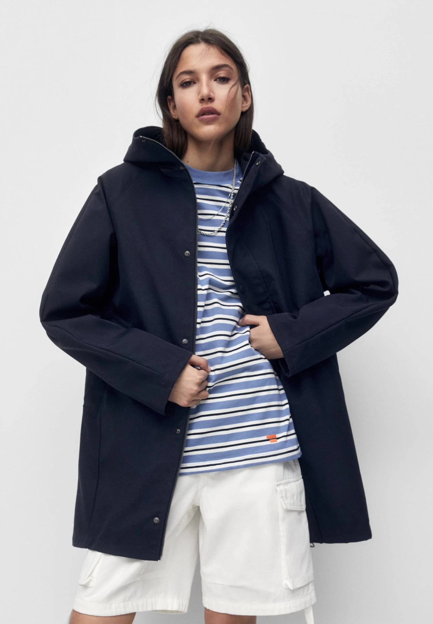 PULL & BEAR Parka - Dark Blue 1 PULL & BEAR Parka - Dark Blue