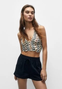 PULL & BEAR Flowing With Pockets - Shorts - Black