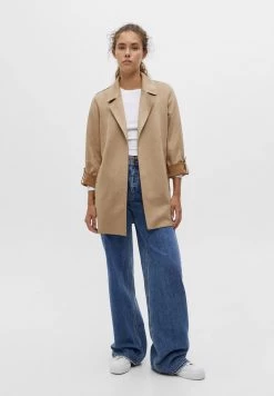 PULL & BEAR Jacket - Mantel - Beige -PULL BEAR Winkel bde5937539534b90bf26b3feae837a54