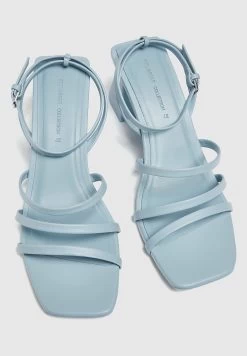 PULL & BEAR Strappy Heeled - Sandalen - Blue -PULL BEAR Winkel be194a5d324046be96e0728f284df04b