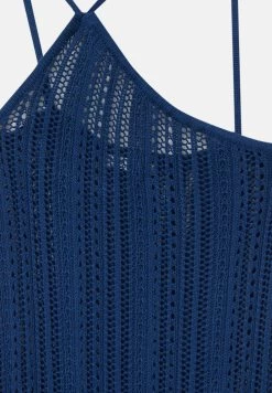 PULL & BEAR Long Asymmetric - Maxi-Jurk - Dark Blue -PULL BEAR Winkel bed1f2b2956340f28db2eaa43995a597