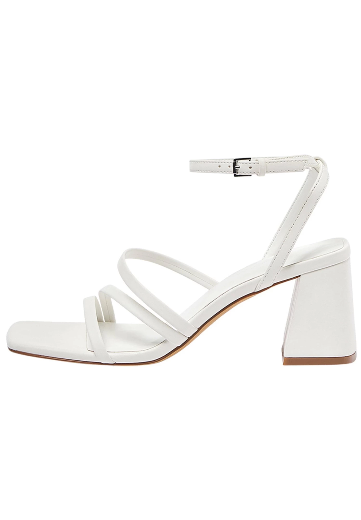 PULL & BEAR Mit Absatz Und Riemchen - Sandalen - White 2 PULL & BEAR Mit Absatz Und Riemchen - Sandalen - White - Afbeelding 2