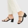 PULL & BEAR With Straps - Muiltjes Met Hak - Black