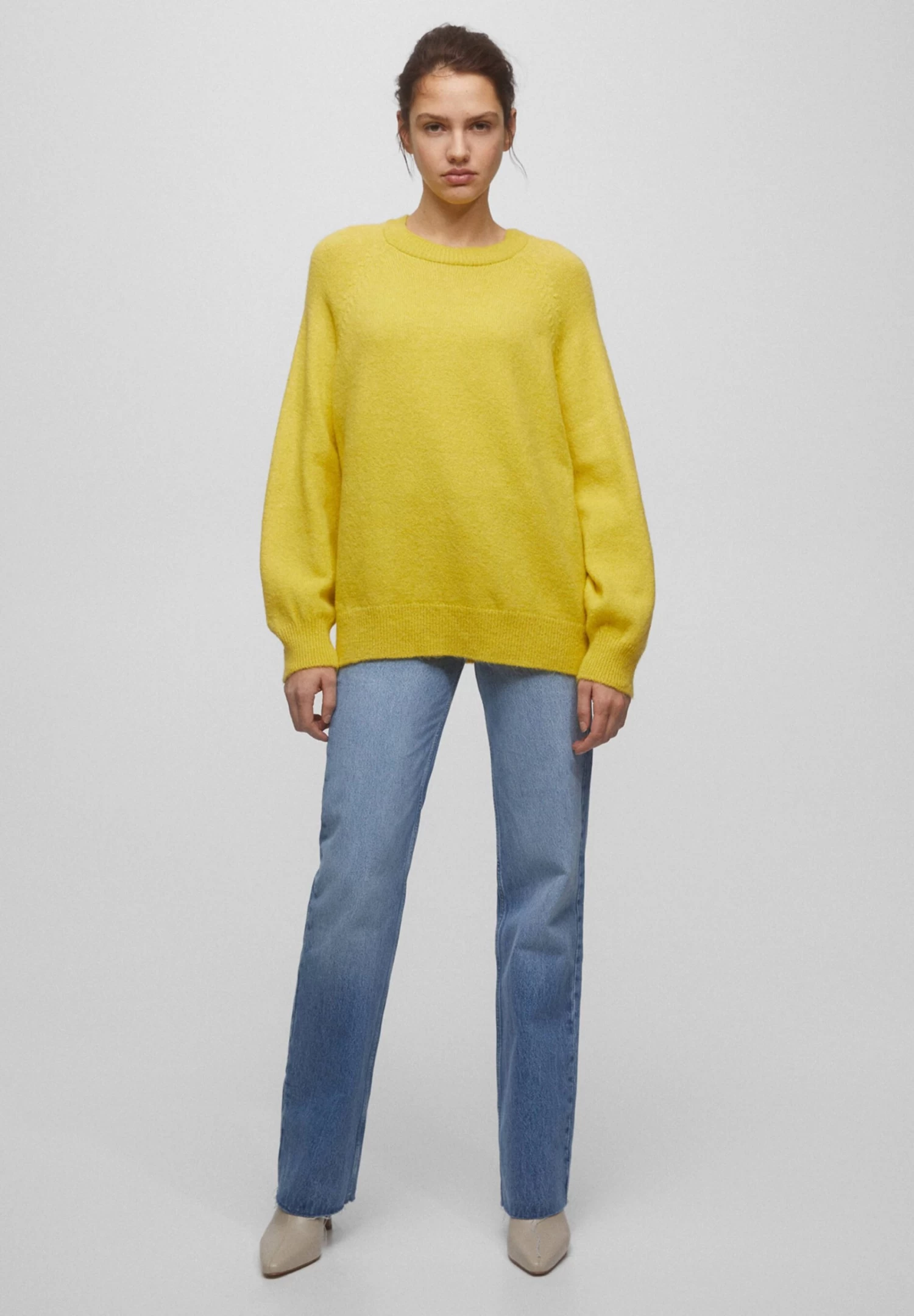 PULL & BEAR Soft - Trui - Yellow 2 PULL & BEAR Soft - Trui - Yellow - Afbeelding 2