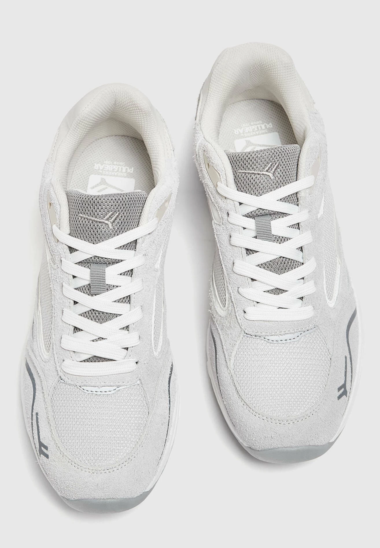 PULL & BEAR Casual Retro - Sneakers Laag - Grey 3 PULL & BEAR Casual Retro - Sneakers Laag - Grey - Afbeelding 3