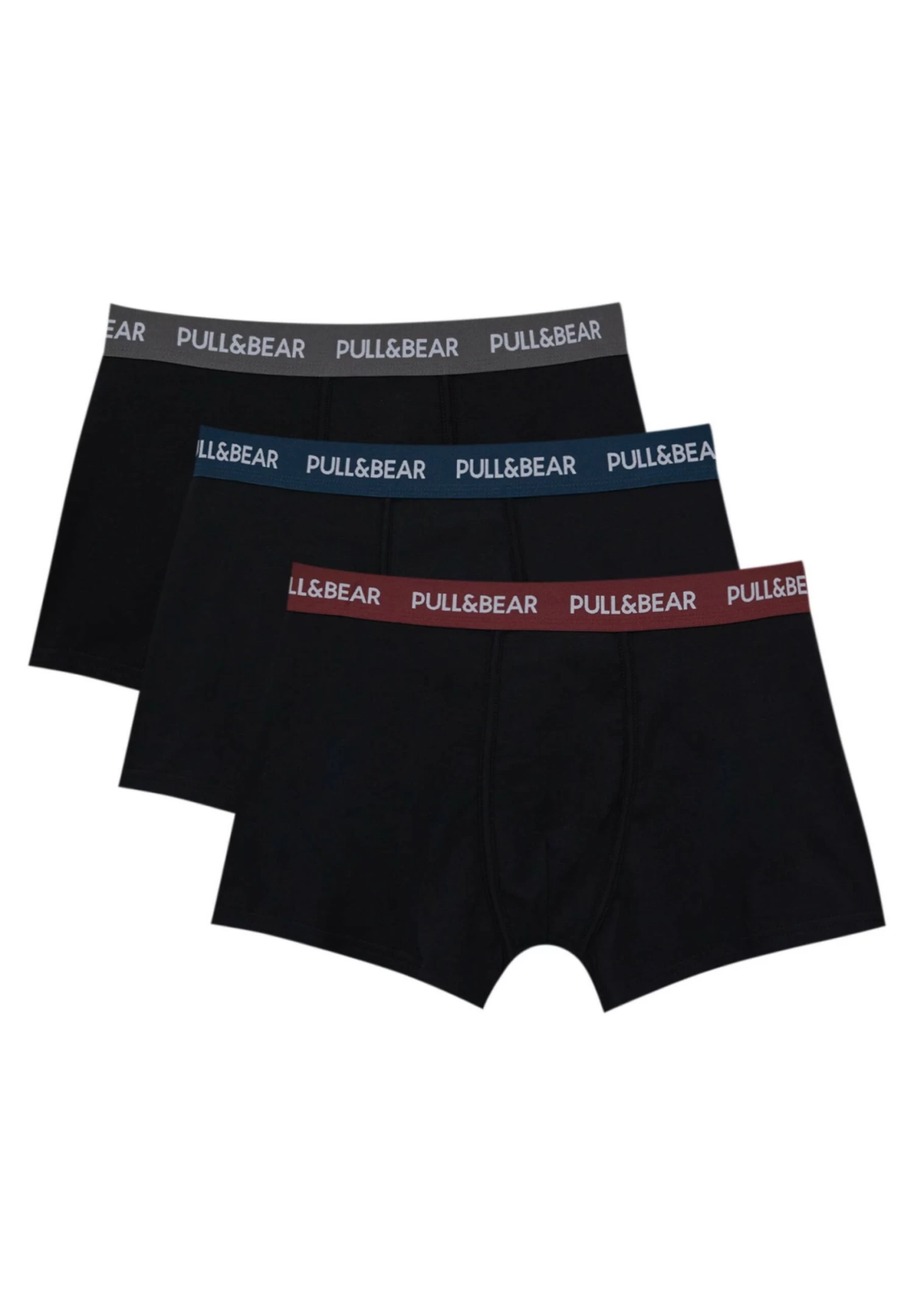 PULL & BEAR 3-Pack With Small Logo - Onderbroeken - Black 1 PULL & BEAR 3-Pack With Small Logo - Onderbroeken - Black